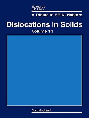 cover image of Dislocations in Solids